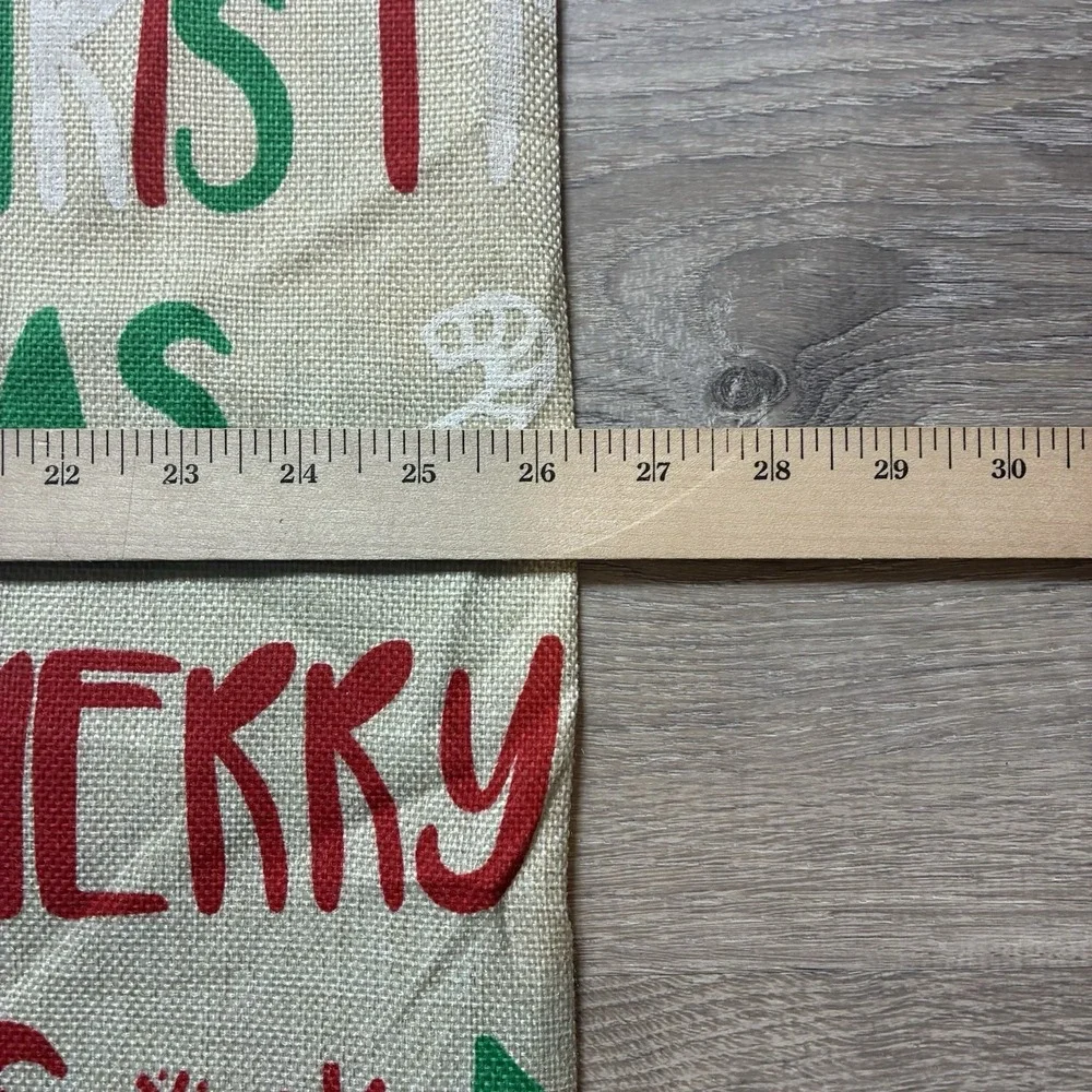 Burlap Style Merry Christmas Large Drawstring Gift Toy Santa‎ Bag Sack 36